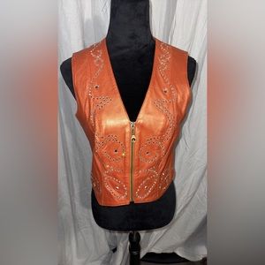 Orange Rodeo Queen Vest